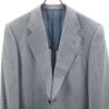 LANVIN 90s Silk Old tailored jacket 58 Blue gray Biggs Men's Used