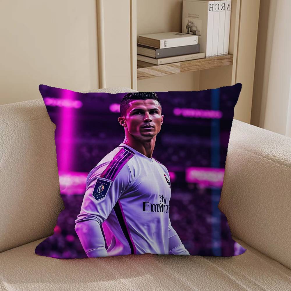 Cristiano Ronaldo Pillow Anime Pillow Sofa Bed Head Pillow Cover Cushion Cover 45x45 Cm Fashion