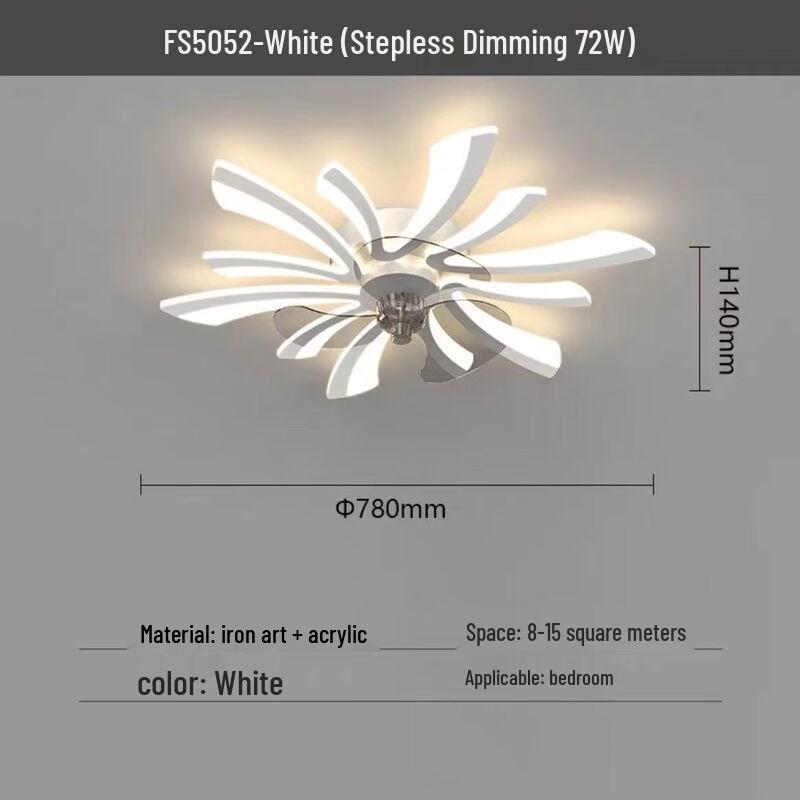 

Потолочный вентилятор со светом Dream Bubble Modern Nordic Dandelion