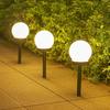 Solar LED Bulb Light Three-color Energy Saving Waterproof Simple Atmospheric Lighting Outdoor Garden Lawn Street Garden Lights
