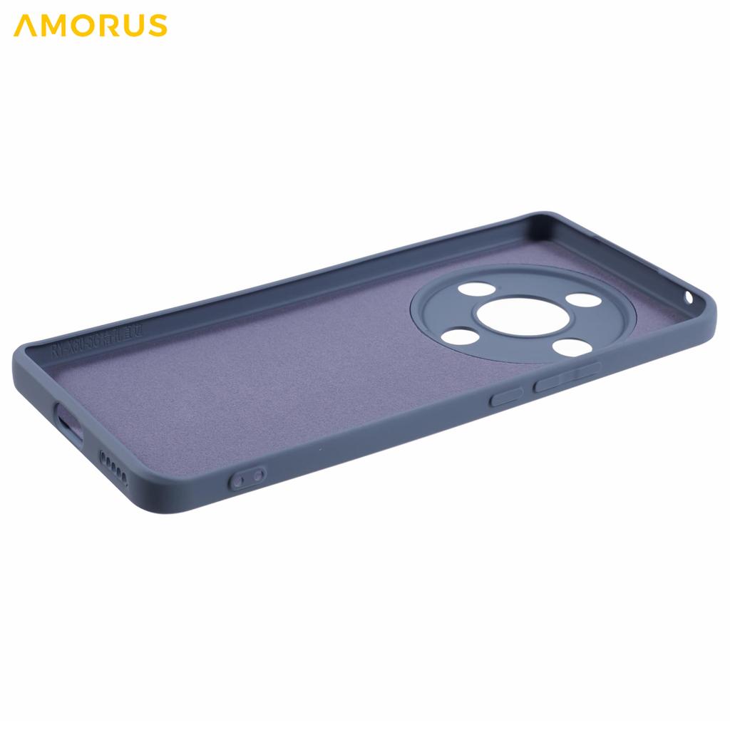AMORUS Phone Case For Honor X9b 5G/Magic6 Lite 5G/X50 5G Precise Cutouts TPU Fiber Lining Shockproof Cover