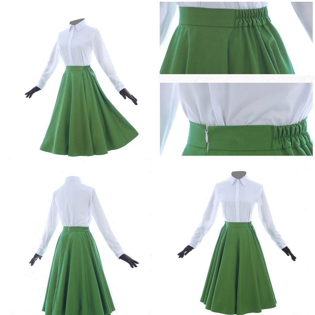 Vibrant Anime Violet Evergarden Cosplay Costume Featuring Elegant Blouse And Skirt Set