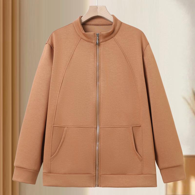 

Plus Size 3XL-7XL Middle Aged Woman Jackets Oversized Outerwear Spring Autumn Women s Clothing 7XL помаранчевий