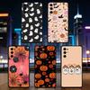 Halloween Phone Case Black Silicone Soft For Samsung S25,S24,S21,S22,S23,S30,Ultra,S20,Plus,Fe,Lite