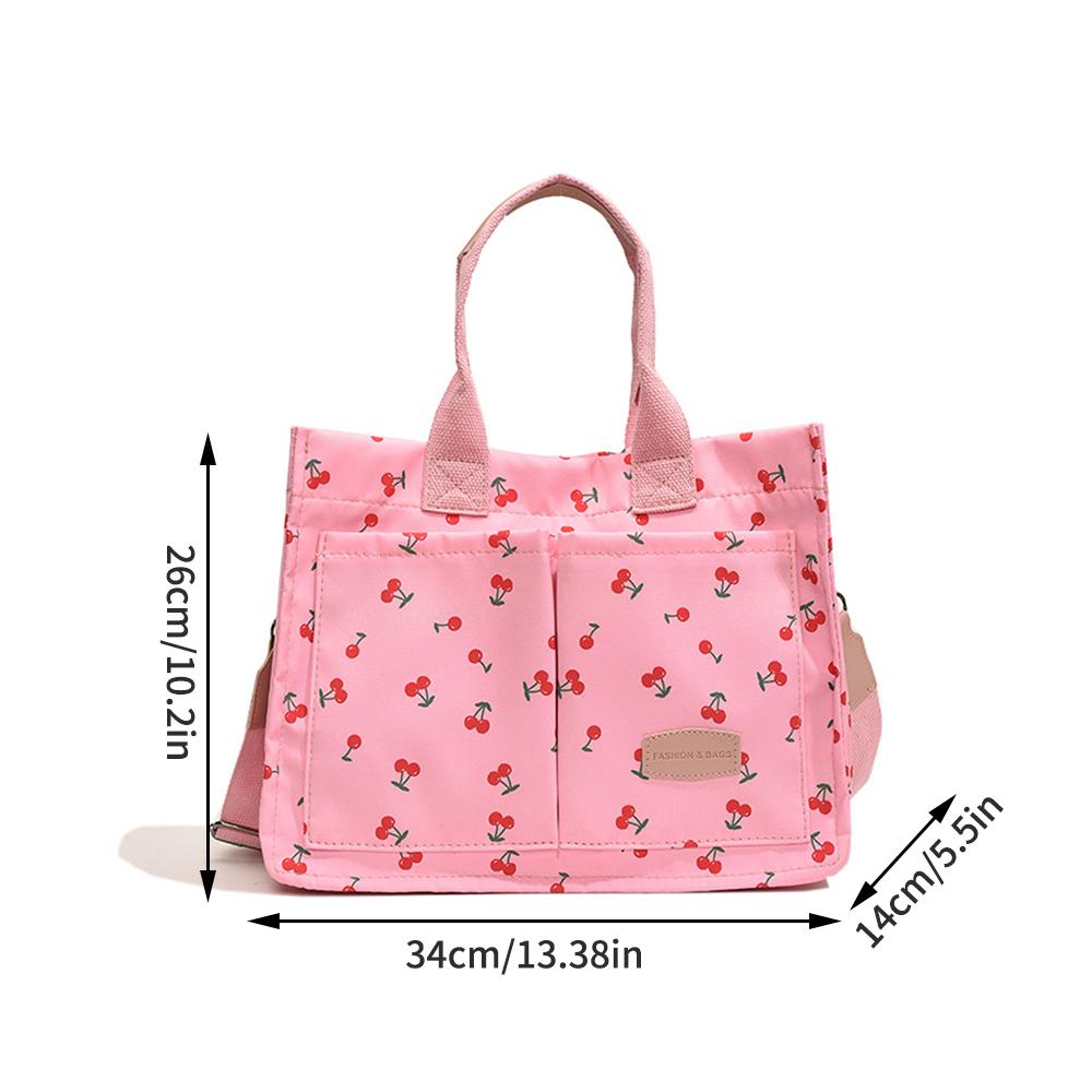 Large Capacity Printed Handbag – Trendy Women’s Shoulder & Crossbody Organizer Storage Bag for Travel