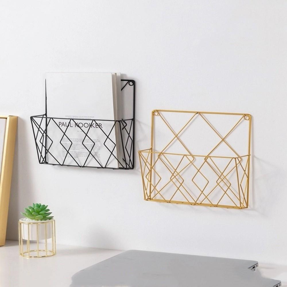 Drahtbuchzeitungs-Aufbewahrungsständer Wandmontiert Türhängende Organizer Zeitschriftenhalter Büro