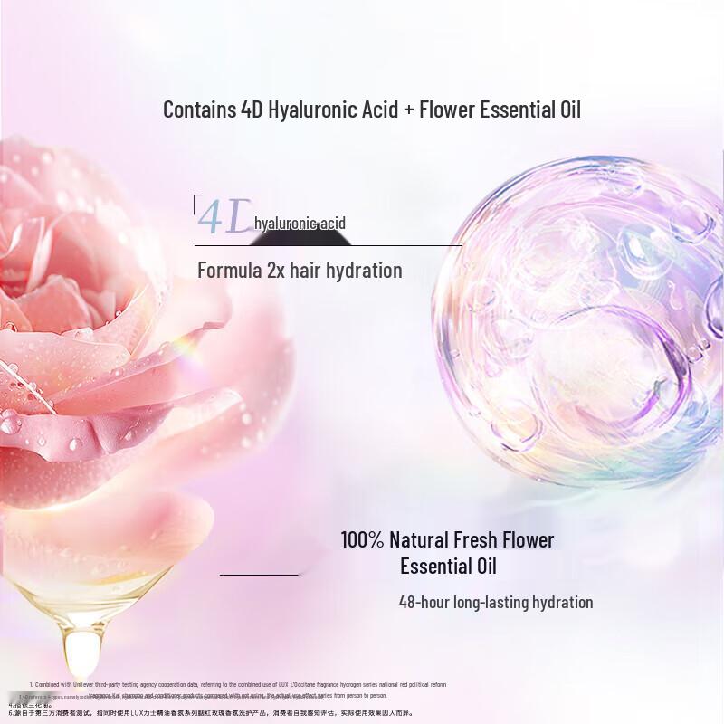 Lux Essential Oil Fragrance Rouge Rose Shampoo