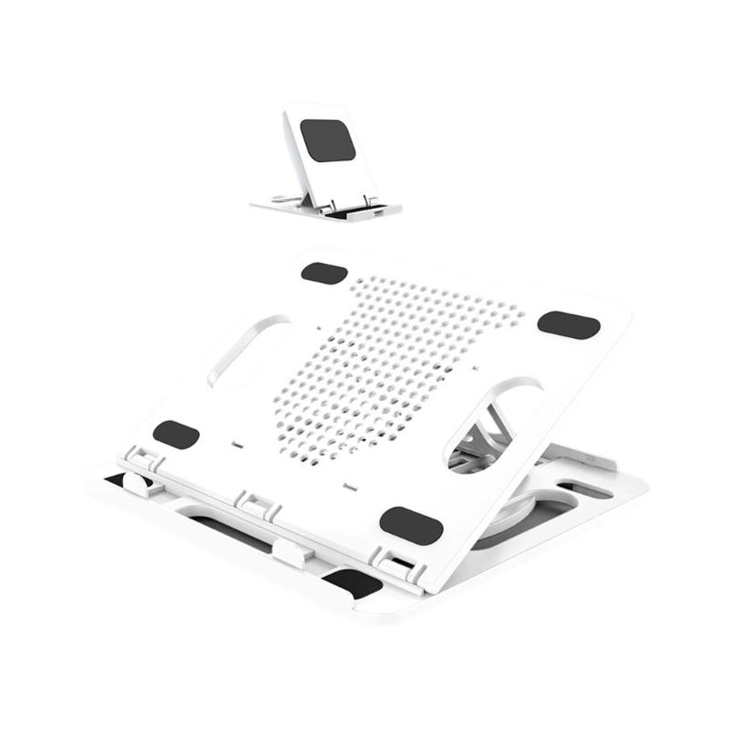 Tragbarer Aluminium-Laptopständer, höhenverstellbarer Desktop-Notebook-Halter, kompatibel mit Geräten