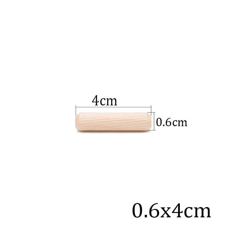 100/50 stücke Holzbearbeitung Dübel Handwerk Dübel Pins Stangen Set Möbel Beschlag Dübel Pin Holz Schrank Schublade Runde Geriffelte Holz