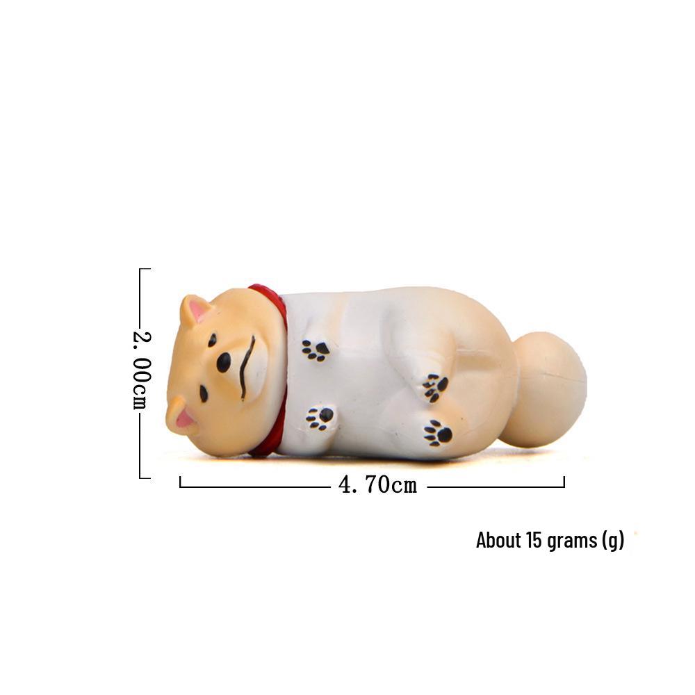 2nd Gen Shiba Inu Figurine: Self-Healing, Korean-Style Creative Baking Scenery