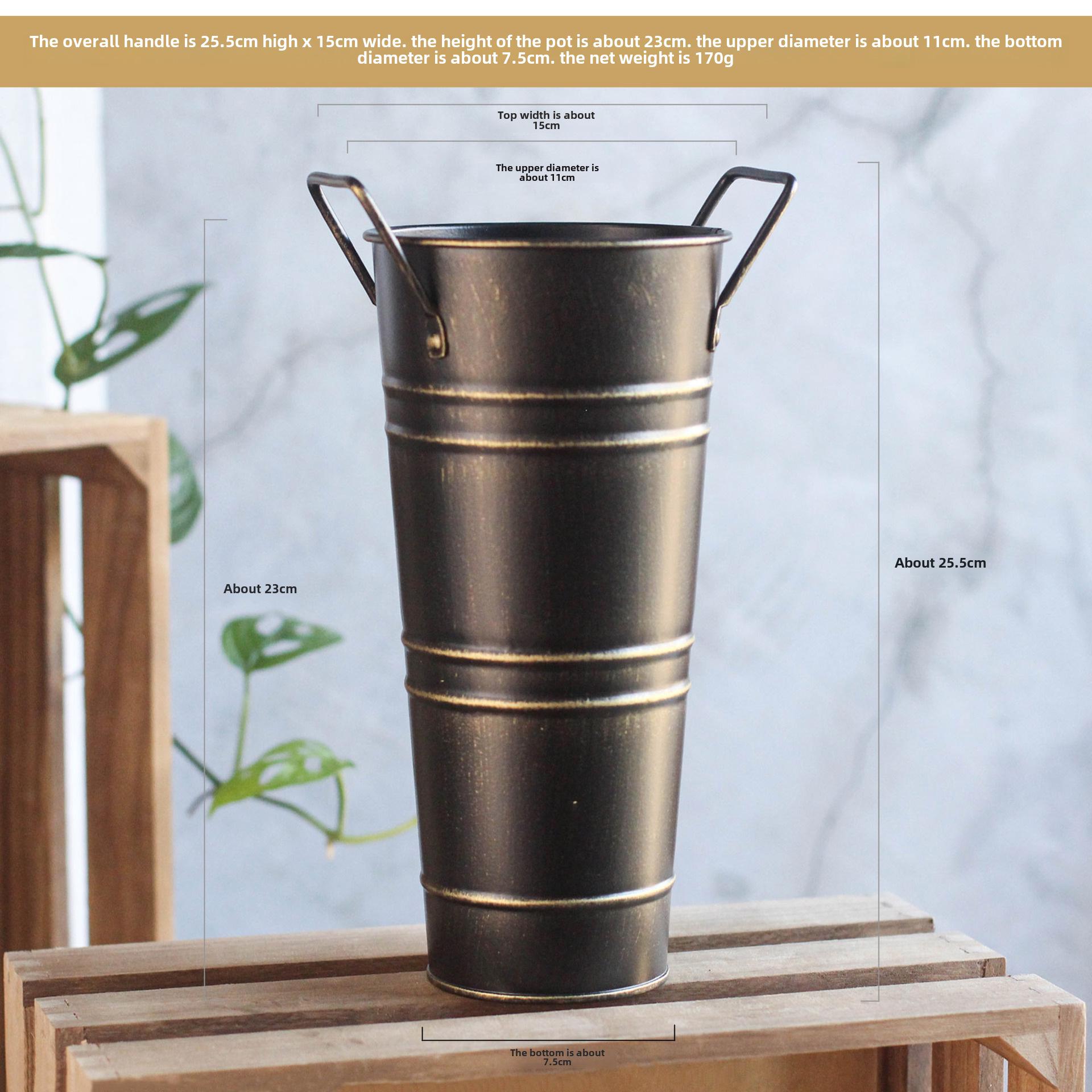 

Оцинкованная герметичная ретро-металлическая ваза для цветочных композиций и домашнего декора