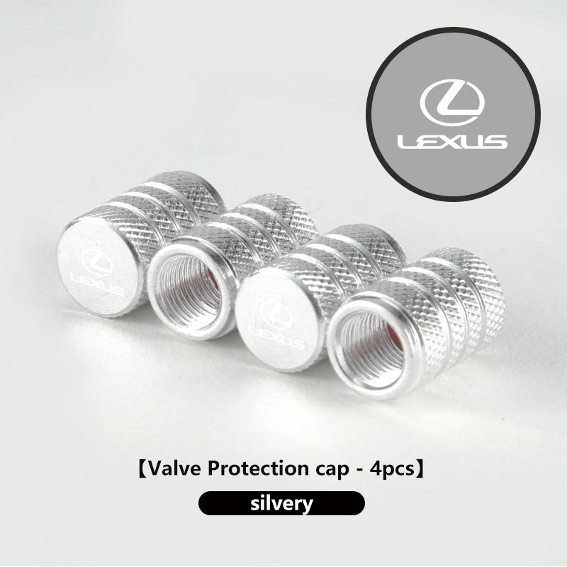 4PCS Car Wheel Tire Valve Cap Cover Airdust Waterproof For Lexus UX250h RX450h RX300 GX470 CT200h RX400h NX300h RX350 AEI1