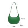 New Fashionable High-end Moon-shaped Baseball Bag Showing Luxury Women's Single Shoulder Bag Underarm Hobo Bag