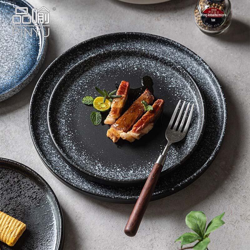 PINYU Underglaze Ceramic European Style Dinner Plate