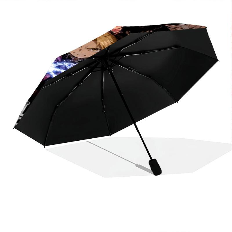 Truth Gate Black Arms Folding Umbrella Durable Portable Sun Umbrella Printing Travel Umbrella