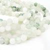 Tianshan Green Jades Natural Stone Beads 15"Strand Smooth Loose Spacer Beads 4/6/8/10/12mm for Jewelry Making DIY Bracelets Accessories