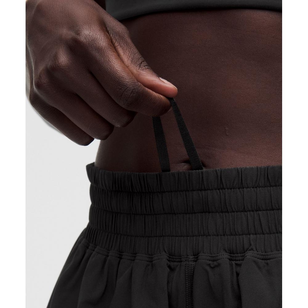 Lullulemon Shake It Out High-Rise Running Shorts 4-Inch Blk