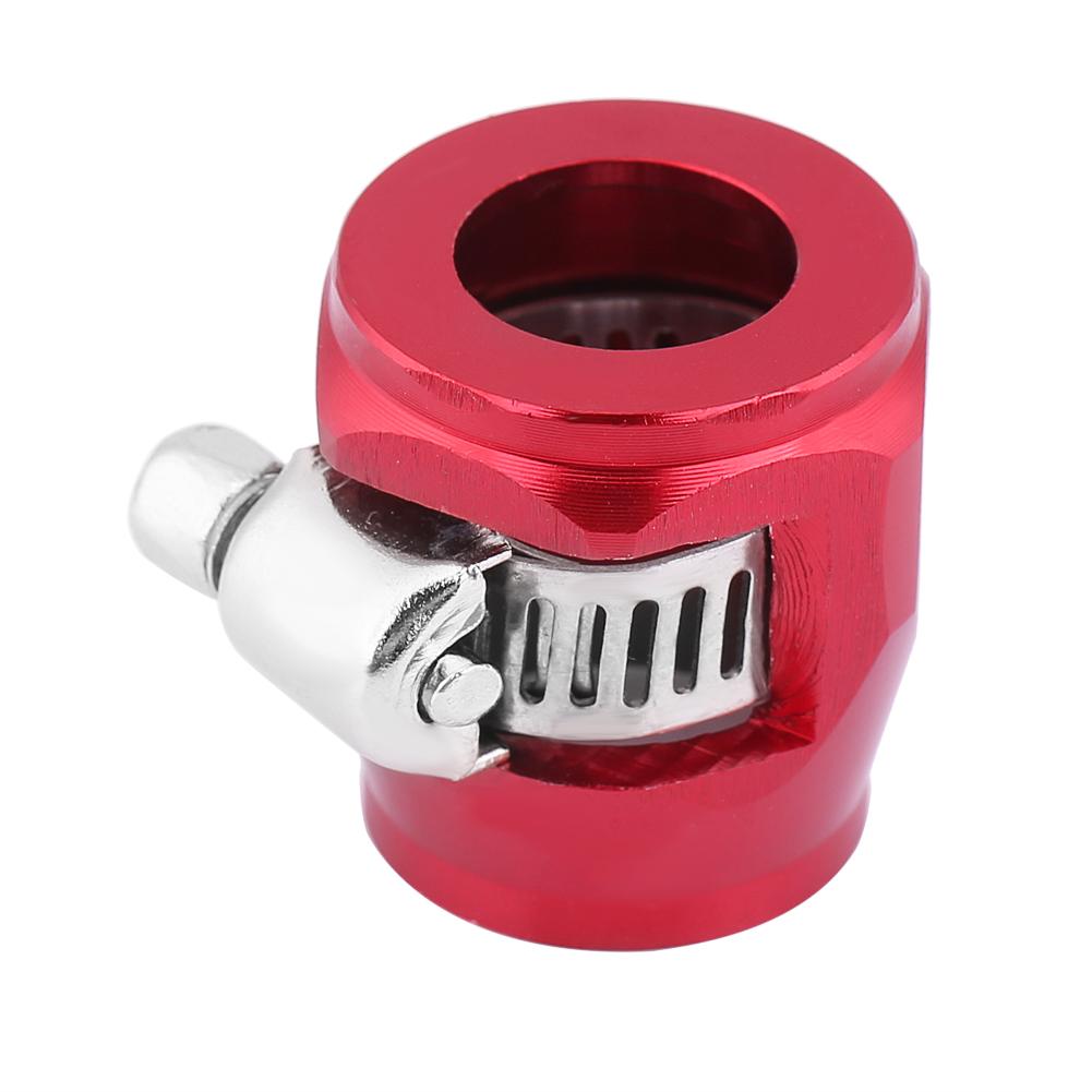 Car Oil Fuel Hose End Clamp Finisher Water Line Clip Hose Connectors AN4 12mm Red