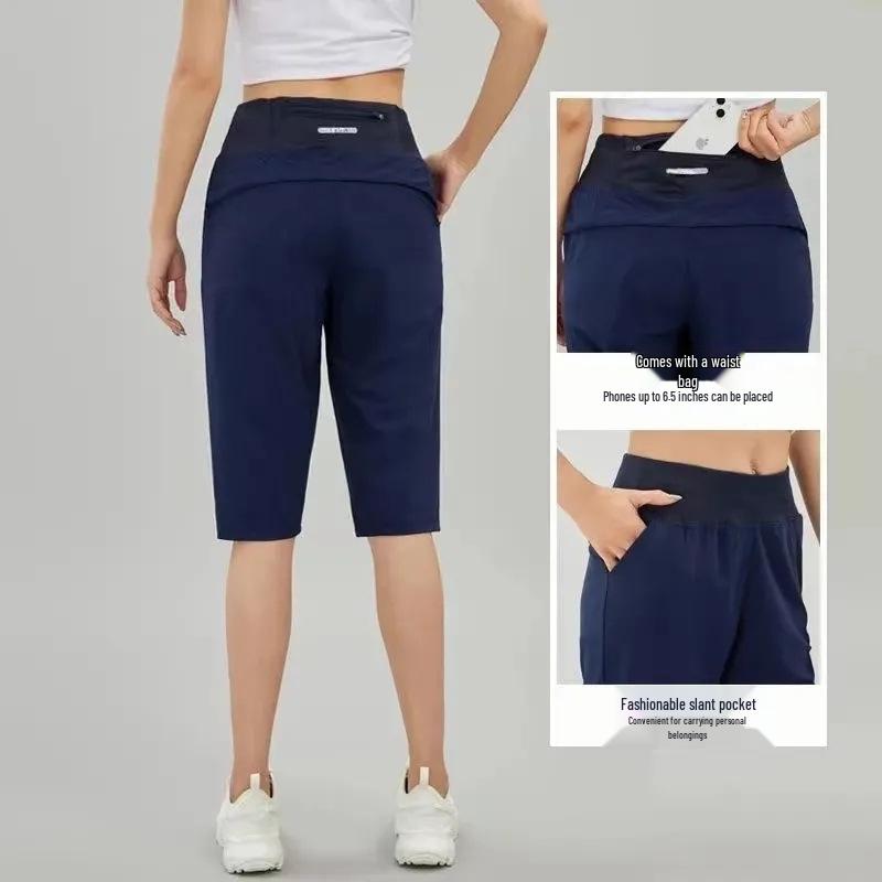 Women's Quick-Dry Sports Shorts with Pockets for Running, Fitness, Yoga, Tennis, Summer Wear