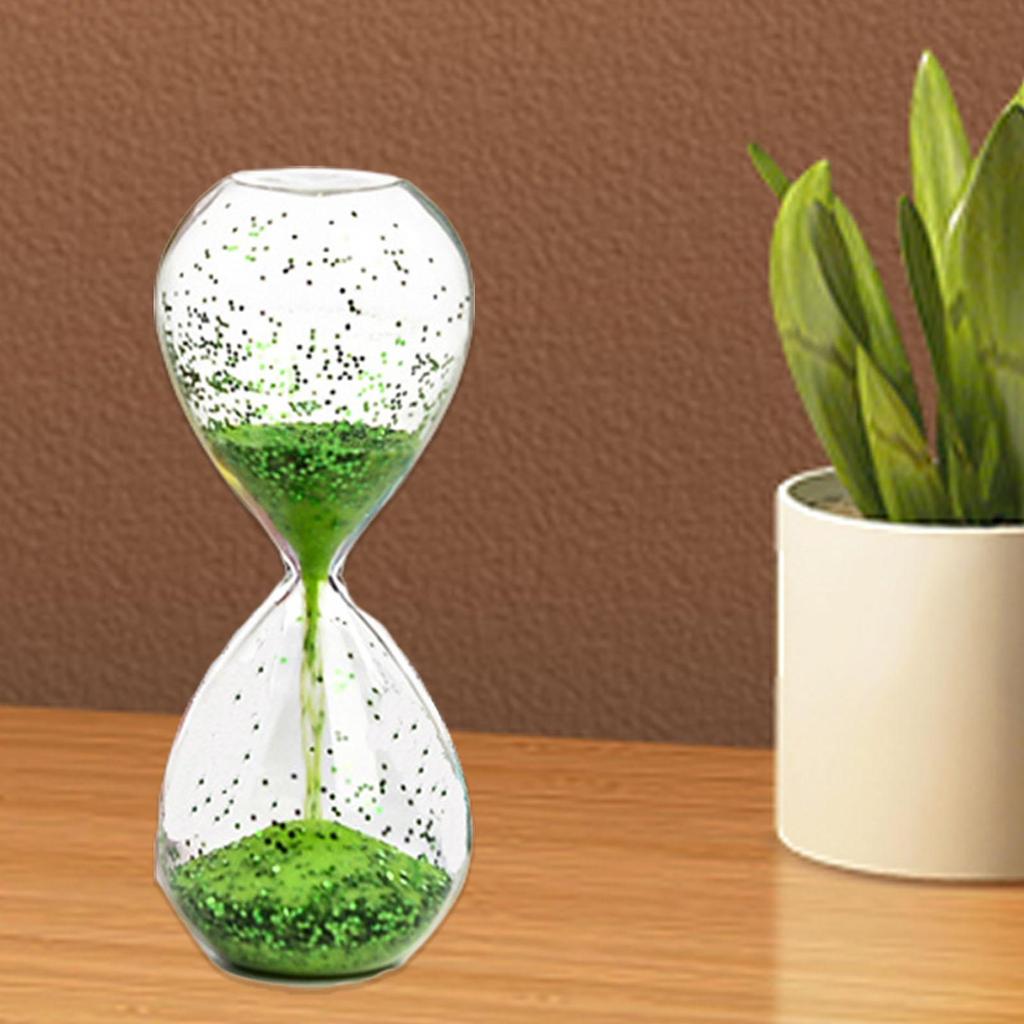 Třpytivý písečný přesýpací hodiny Dekorativní stolní dekorace Časovač do obývacího pokoje Dárek k narozeninám Rodina Dětský pokoj
