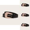Versatile Womens Waist Accessory With Metal Pin Buckle And Artistic Shape For Daily Use