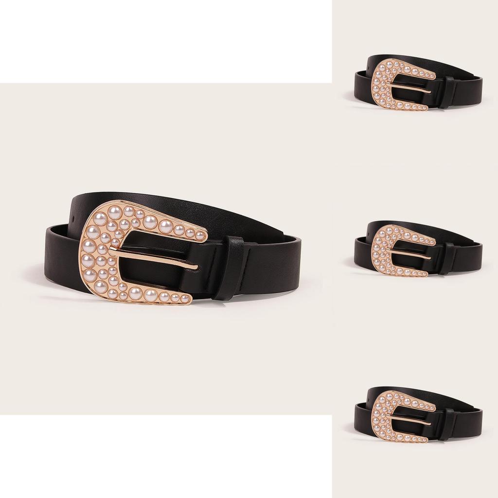 Versatile Womens Waist Accessory With Metal Pin Buckle And Artistic Shape For Daily Use