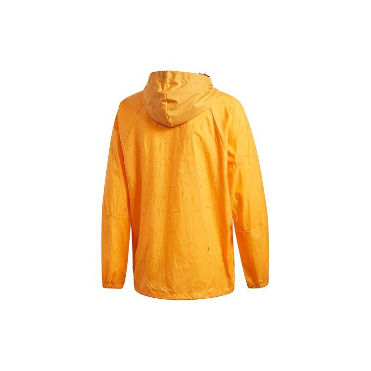 Adidas Full Zip Casual Sports Hooded Jacket Men Outerwear Yellow FR8288