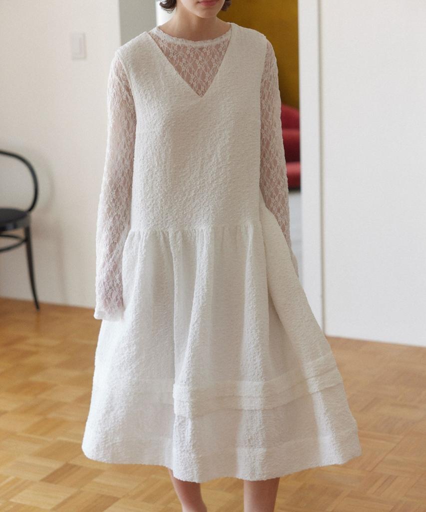 Okuka Cloud Summer Dress - White