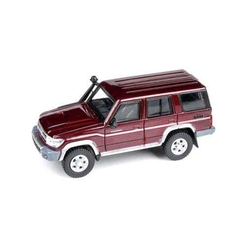 JADI Toyota Land Cruiser 76 Merlot Red LHD 1/64 Scale Model PA55313