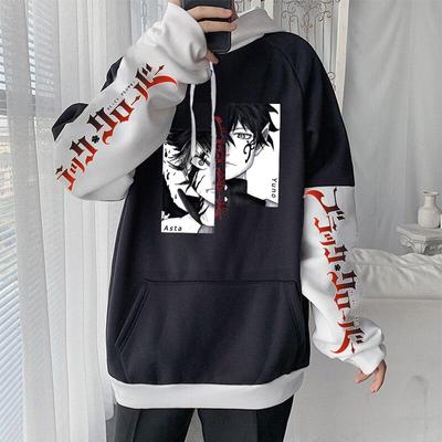 Hot Anime Black Clover Asta Grafische Print Hoodie Heren Dames Casual Hoodie Harajuku Oversized Sweatshirt Unisex Streetwear Tops