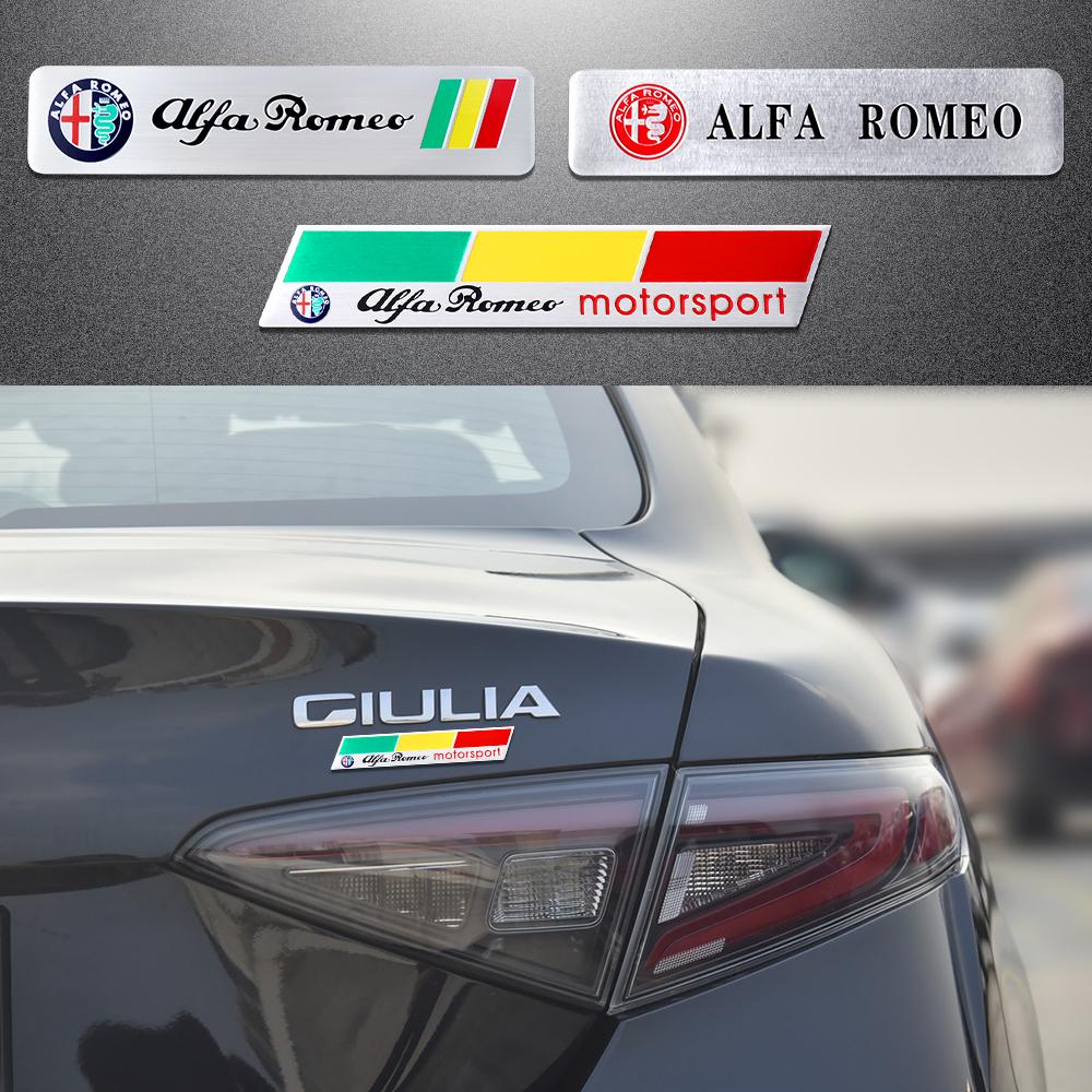 3D Aluminum Car Body Trunk Emblem Sticker Badge Decal For Alfa Romeo Giulietta Stelvio Mito Giulia 159 147 156 Auto Accessories