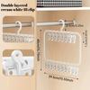 Multi-clip Sock Drying Rack Multi-functional Removable Space-saving Socks Underwear Baby Saliva Towel Household Storage Rack