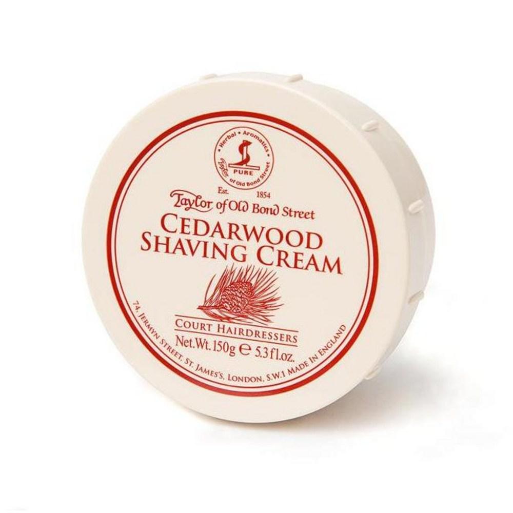 UK Tailor of Old Bond Street Crème à raser au bois de cèdre, 3 paquets, 150g