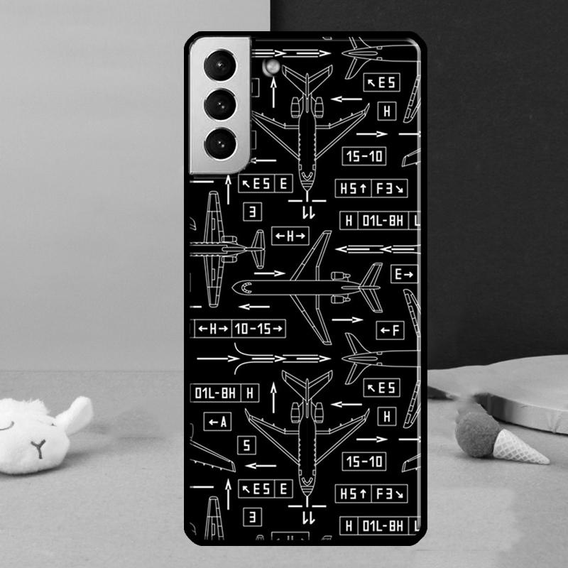 

Aviation Aeroplane Pilot Cockpit Phone Case For Samsung Galaxy S24 Ultra S25 Ultra S9 S10 S20 S21 S22 Plus S23 S24 FE Cover Galaxy S10 Plus