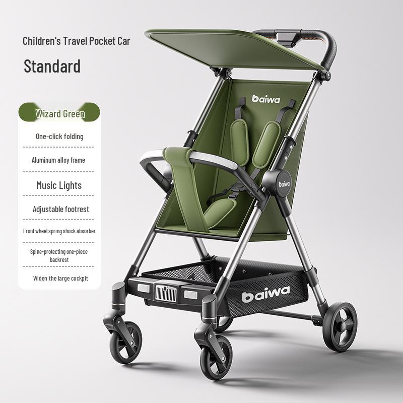 

Складная Легкая Дорожная Коляска для Младенцев - Компактная Конструкция, Варианты Сидя и Лежа