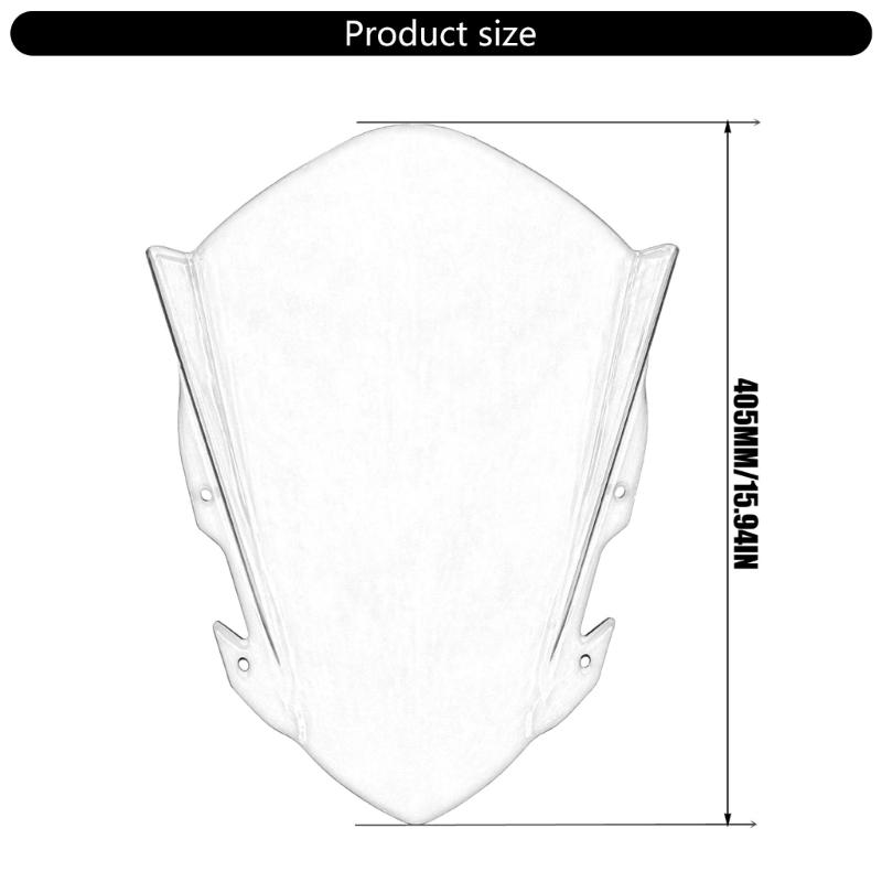 Replacement Windshield Windscreen for RC125 RC200 RC250 RC390 Wind Deflector Motorbike Accessories Easy Installation