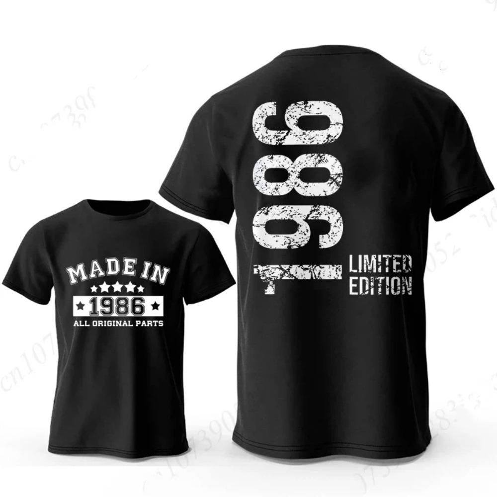 

Fashion Made in 1986 40 Years of Being Awesome Vintage 40th Birthday Gift T-shirts Men s Casual Tee Streetwear T-shirt Top Women s Clothing XXS