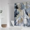 1pc of Modern Artistic Luxury Shower Curtain with Feather Pattern Digital Print