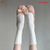 Summer Women Ultra Thin Floral Sexy Transparent Ice Glass Filament Long Tube Korean Lace Medium Tube  Socks Lolita Socks