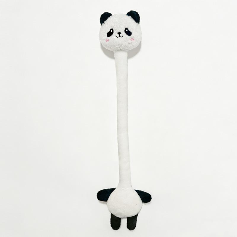 Cute Long Neck Animal Plush Toy Raccoon Giraffe Stuffed Animal Panda Keychain Bag Charm Birthday Gift for Girls