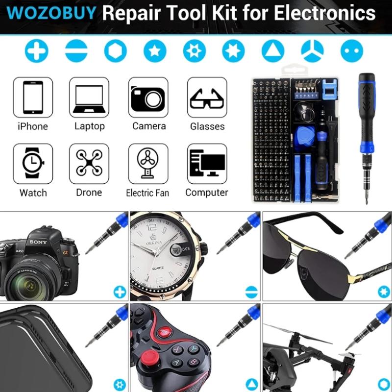 160-in-1 Präzisionsschraubendreher-Sets Computer-Reparatur-Kit Mit Mini-Schraubenschlüssel Schraubenentferner Werkzeug Für Tablets Uhren iPhones