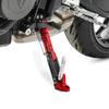 Motorrad Seitenständer höhenverstellbar universal Aluminium Tourtecs rot