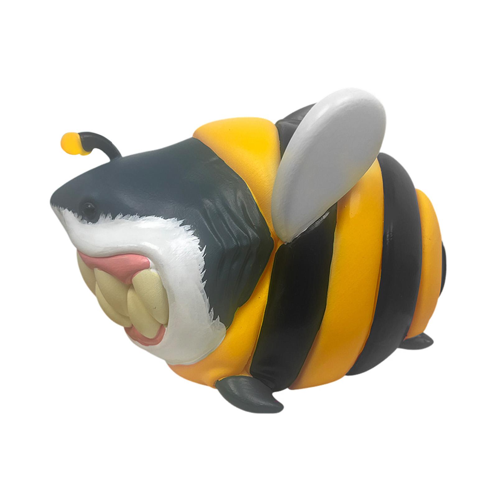 

Cartoon Bucktooth Shark Statue Easy to Display Lightweight Desktop Ornaments Suitable for Friends Family Coworkers