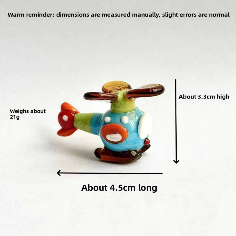 

1pc Ornament Mini Helicopter Handmade Cute Desk Decor Unique Room Craft Small Art Nice Gift Home Interior Elegant Practical светло-серый