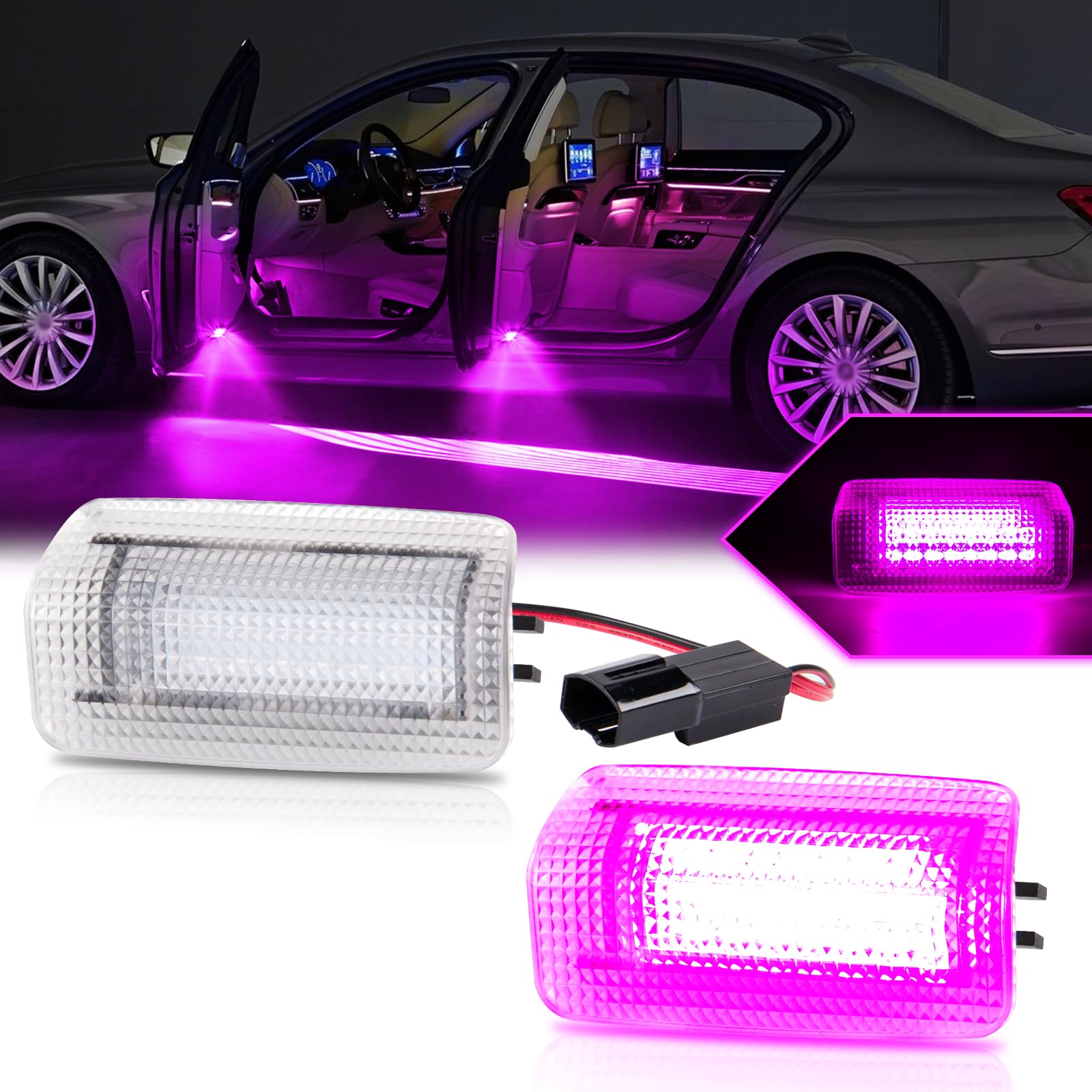 

NEIFILES Приветственная подсветка для салона для Alphard 30 20 Prius 50 20 30 40 Crown 210 200 180 Isis 10 Camry 40 и Camry Hybrid 50 серии (фиолетовый) фиолетовый