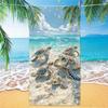 Turquoise Ocean Sea Turtle Print Beach Towel Quick Dry Absorbent Microfiber Towel for Swimming Pool Camping Beach Travel