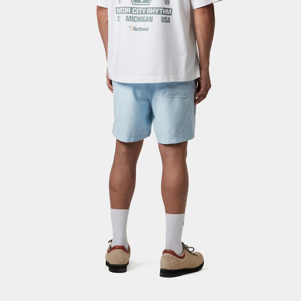 Carhartt WIP Chase SS25 Swim Trunks Mesh Lining Side Seam Pocket Logo Embroidered Swim Shorts Men Swim Trunks Light-Blue I035062-2VL-XX