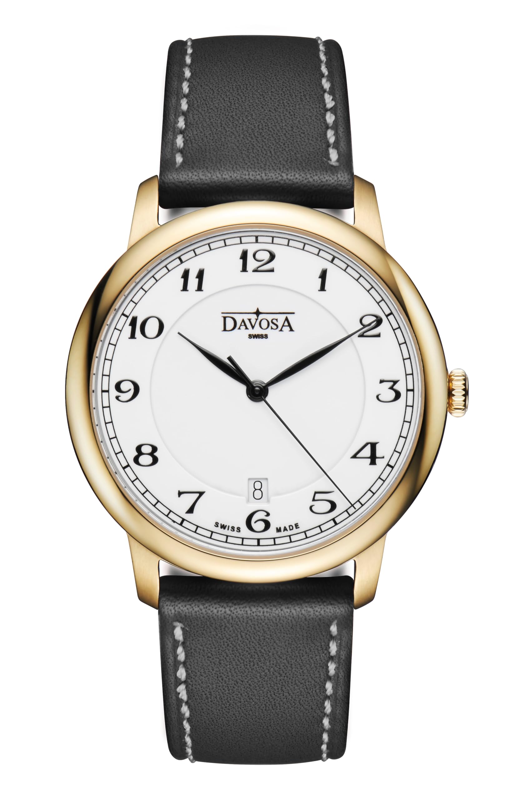 

[Davosa] Часы 3 Hand Date Amaranto Swiss Made 162.481.26 мужские черные