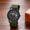 Military Watch with Nylon Luminous Analog Simple and Stylish Quartz Fashion Accessory Perfect Gift for and Day Men's Strap, Waterproof, Display,