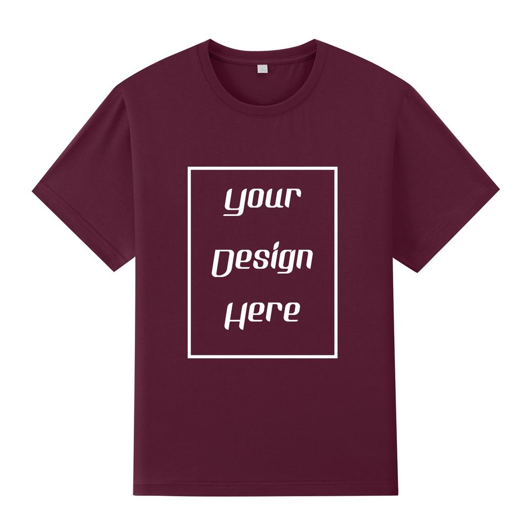 Streetwear Customized Pattern Print T-Shirt Harajuku Casual O Neck Short Sleeves Men Women Cotton T-Shirt
